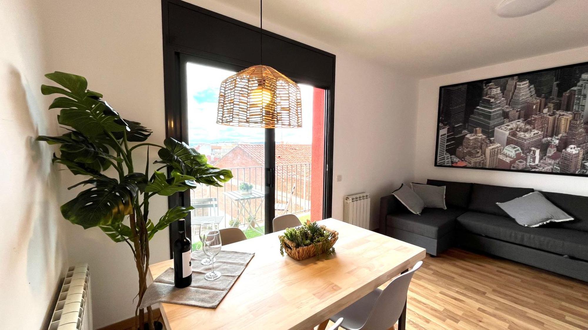 Apartamento Con Terraza By Prestigi Terrassa Zewnętrze zdjęcie